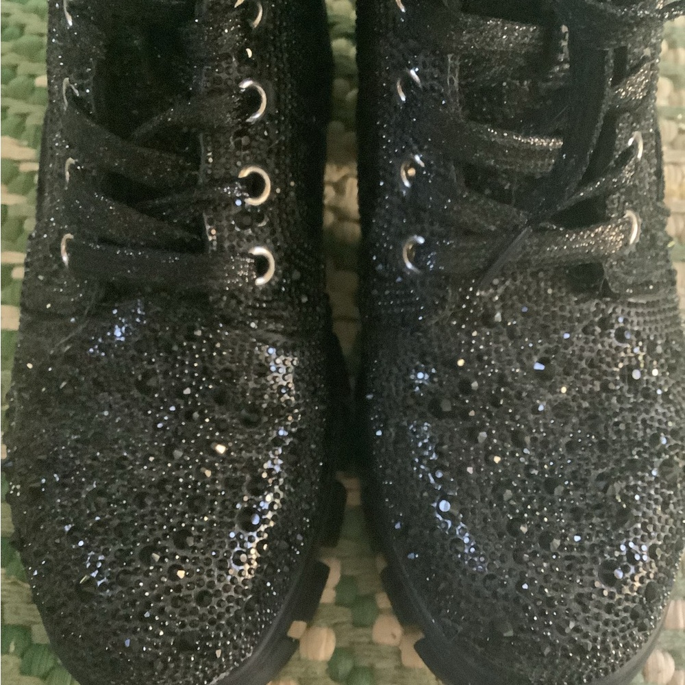 ✨ Hey Girl Rhinestone Chunky Combat Boots ✨